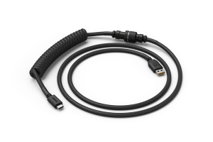 Glorious PC Gaming Race Coiled Cable USB-C to USB-A Black (GLO-CBL-COIL-BLACK)