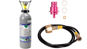 GPG Sodastream 2 kg CO2 Gas bottle, Gas Bottle Filled With Carbon Dioxide (CO2) + PRUDELUX Adapter (Length 1.5 m)