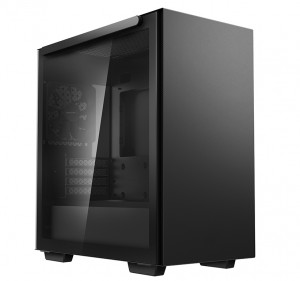 DeepCool MACUBE 110 Black, mATX, 4, USB3.0x2; Audiox1, ABS+SPCC+Tempered Glass, 1x120mm DC fan (R-MACUBE110-BKNGM1N-G-1)
