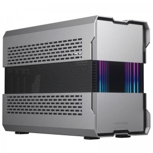 PHANTEKS Evolv Shift XT ITX-Case, ARGB, Tempered Glass - Silver (PH-ES121XT_DGS01)