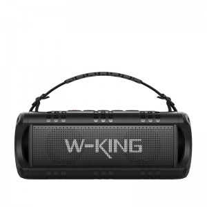 W-King D8 Portable Bluetooth Speaker All Black 50W 3.7V 10400mAh / 7.2V 5200mAh