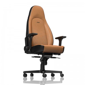 noblechairs ICON Real Leather Gaming Chair - Cognac/Black (NBL-ICN-RL-CBK)