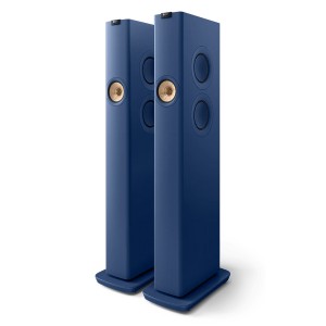 KEF LS60 Wireless Floorstanding Speakers Royal Blue (Pair / Set of 2)