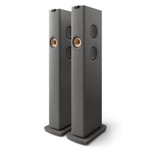 KEF LS60 Wireless Floorstanding Speakers Titanium Grey (Pair / Set of 2)