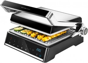Cecotec Rock nGrill Smart 2000 W power, time and temperature setting system, 180° opening, dishwasher-safe removable plates, grease tray