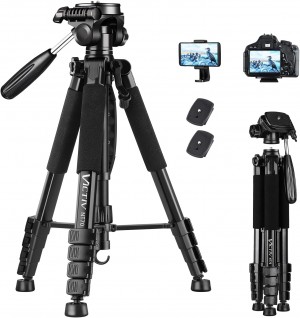 Victiv Camera Tripod 185 NT70 Black