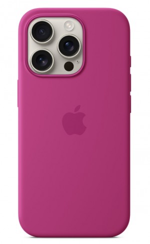 Apple iPhone 16 Pro Silicone Case with MagSafe Fuchsia MYYN3