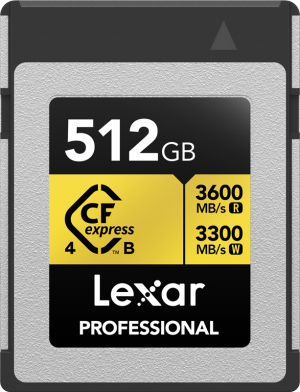 Lexar CFexpress 4.0 Pro Gold R3600/W3300 512GB (LCXEXP4512G-RNENG)