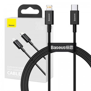 Baseus Superior Series Cable USB-C to Lightning 20W PD 1m Black (CATLYS-A01)