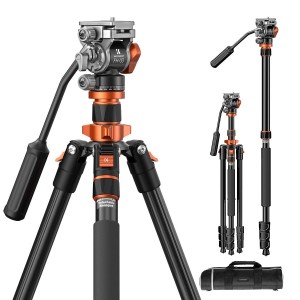 K&F Concept K234A7 Video Tripod with FH-03 Head
