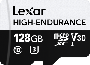 Lexar microSDXC High-Endurance UHS-I/U3/10 R100/W45 (V30) 128GB (LMSHGED128G-BCNNG)
