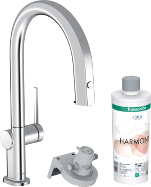 Hansgrohe Aqittura M91 Filtersystem 210 Maisītājs ar Izvelk. Snīpi, Sbox Hroms (76800000)