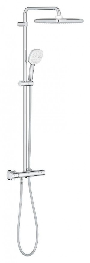 Grohe Tempesta 250 Cube Dušas Sistēma ar Termostatu un Rokas Dušu (26689001)