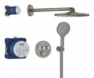 Grohe Grohtherm SmartControl SmartActive 310 Iebūvējumā Dušas Sistēma Graphite (34863AL0)