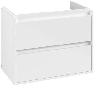 Villeroy&Boch Skyla Vanity Vannas Izstabas Skapis Pull-Out 77,2x59,6x43,9cm Brilliant White (C79600VE)