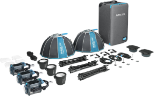 Nanlux Evoke 150C 3-Light Kit in Trolley Case