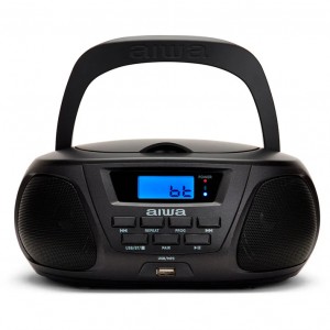 AIWA Portable Wireless Boombox BBTU-300, Black