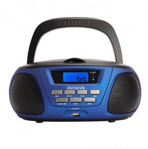 AIWA Portable Wireless Boombox BBTU-300, Blue