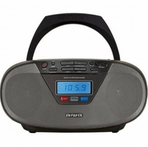 AIWA Portable Wireless Boombox BBTU-400, Black