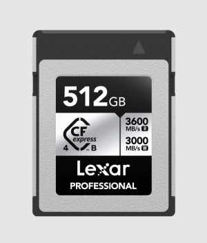 Lexar CFexpress 4.0 Pro Silver Serie R3600/W3000/SW2600 512GB (LCXEXS4512G-RNENG)