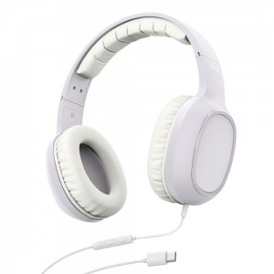 Over ear headphones Fun C with microphone white