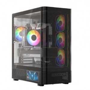 PC case Volcano AQ400 ARGB MIDI BLACK