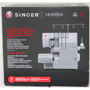 SALE OUT. Singer Sewing Machine | 14HD-854 Heavy Duty Serger | Number of stitches 8 | Grey | DAMAGED PACKAGING