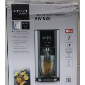 SALE OUT. Caso Turbo hot water dispenser | HW 620 | Water Dispenser | 2600 W | 2.5 L | Plastic/Stainless Steel | Black/Stainless Steel | DAMAGED  PACKAGING