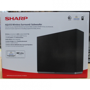SALE OUT. Sharp AQUOS Wireless Surround Subwoofer | Sharp AQUOS Surround Subwoofer | CP-AWS0101 | Wi-Fi | DAMAGED PACKAGING | Wireless connection