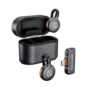 Hollyland LARK M2S Wireless Lavalier Microphone with USB-C Plug (Duo, Space Gray)