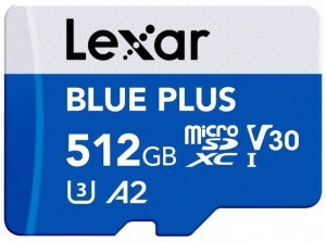 Lexar BLUE PLUS 512 GB MicroSDXC UHS-I