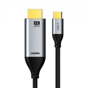Kabelis USB-C - HDMI, 4K, Ultra HD, 3m, 1.4 ver.