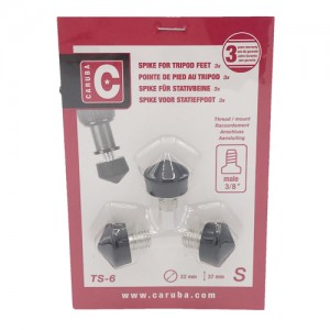 Caruba 3/8" Tripod Spike Rubber / 22mm (3 pcs)