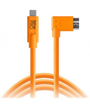 TetherPro 4.6m kabelis USB 3.0 to Micro-B Right Angle CUC33R15