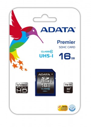 ADATA Premier SDHC UHS-I U1 Class10 16GB memory card