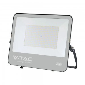 V-TAC 200W LED Floodlight CREE CHIP Black Body Grey Glass 6500K 135lm/W