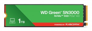 SanDisk Green WD ™ SN3000 NVMe™ SSD POWERED BY 1 TB