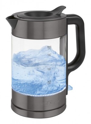 ProfiCook PC-WKS 1322 G electric kettle 1.7 L 2200 W Black, Transparent