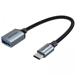 CABLE USB3.0C MALE TO A FEMALE/0.15M GRAY CCXHB VENTION