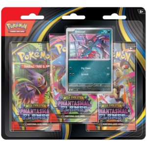 Pokemon TCG: Mega Evolution - Phantasmal Flames - 3-Pack Blister Sneasel