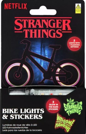 Stranger Things 5 LED Bike Lights and stickers