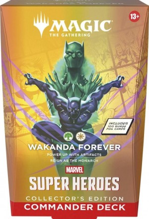 Magic: The Gathering - Marvel Super Heroes Commander Deck - Wakanda Forever (Collector's Edition)