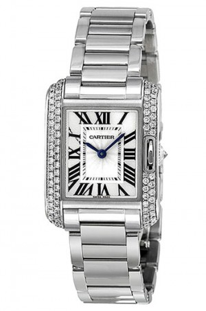 Cartier Tank Anglaise Small - Ladies Watch Model WT100008