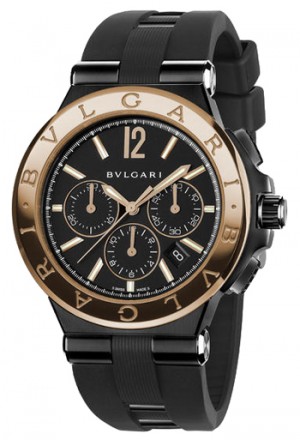 Bulgari Diagono Ultranero Mens Watch Model DG42BBSPGVDCH
