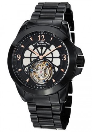 Stuhrling Specter Tourbillon Mens Watch Model 475.33OB41