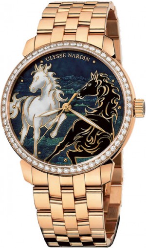 Ulysse Nardin Classico Enamel Horse Limited Edition Mens Watch Model 8156-111B-8-CHEVAL