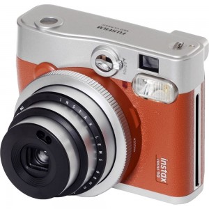 FujiFilm Instax Mini 90 Neo Classic + Instax mini glossy (10) Brown