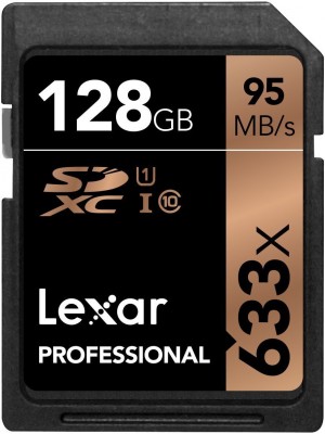 Lexar SDXC Card 128GB 633x Professional Class 10 UHS-3 (LSD128GCB1EU633)