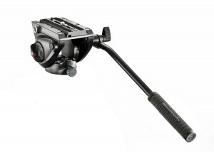 Manfrotto Lightweight Fluid Tripod Video Head With Flat Base (MVH500AH)