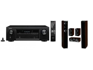 Denon AVR-X520BT + Wharfedale Obsidian 600 HCP Set 5.0 Wenge